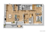 Grundriss - Exklusiver Flair! 4 Zimmer-Neubauwohnung ideal für die ganze Familie!