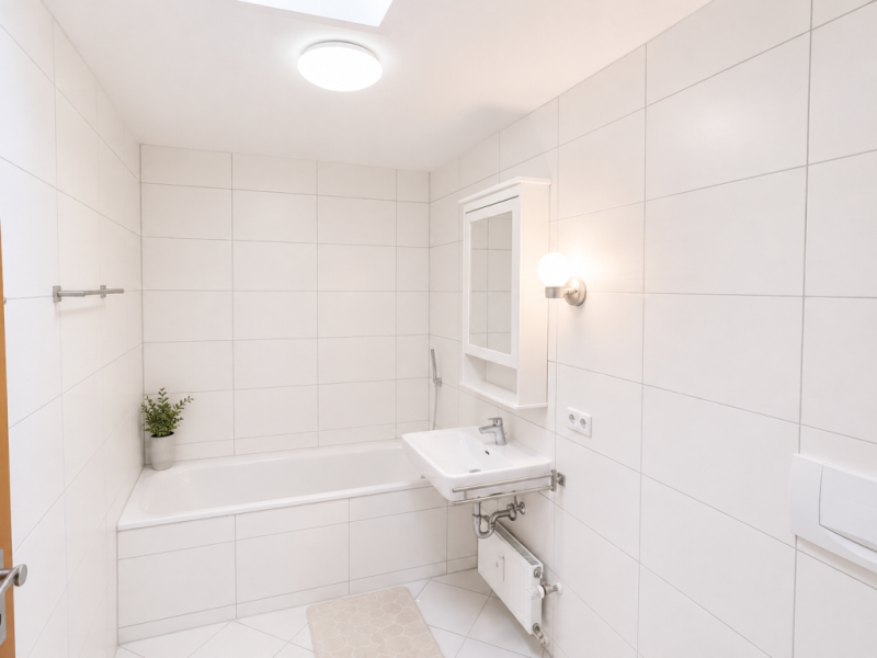 Exklusiver Flair! 4,5 Zimmer-Wohnung mit Balkon für gehobene Ansprüche! - Badezimmer (50928)
