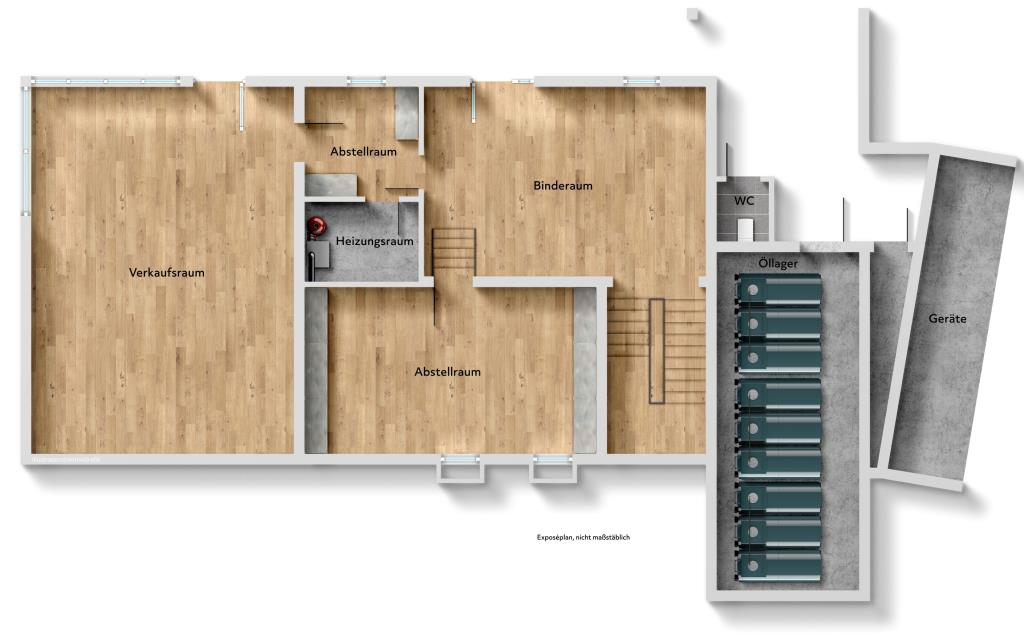 Gartenliebhaber aufgepasst! Perfektes Zweifamilienhaus mit großem Garten! - Grundriss Untergeschoss (36512)