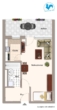 Grundriss visualisiert - Ruhig gelegene 1-Zimmer Wohnung mit sonnigen Balkon