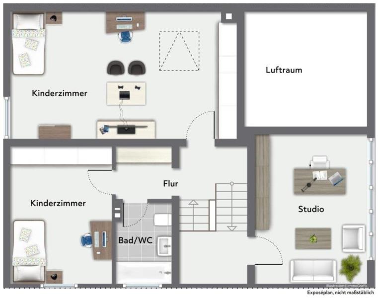 Idyllischer Familientraum! Attraktives freistehendes Einfamilien in Steinenbronn! - Dachgeschoss (46266)
