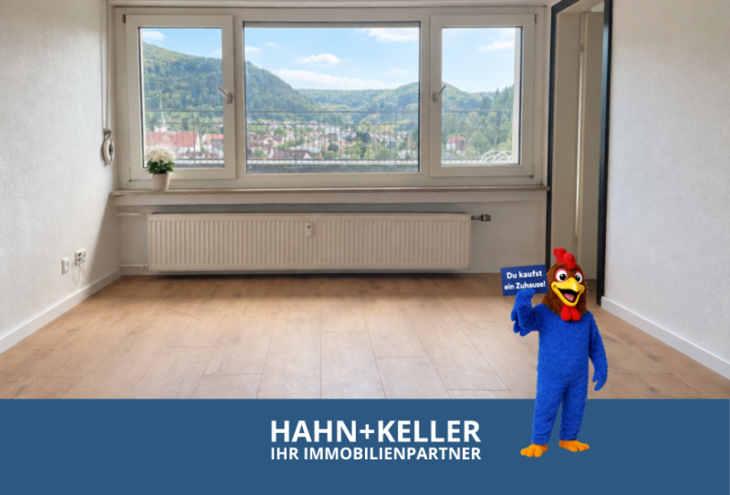Charmante 2 Zimmer-Wohnung in zentraler Lage mit traumhaftem Ausblick! - Heubach (53950)