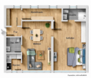 Grundriss - Charmante 2 Zimmer-Wohnung in zentraler Lage mit traumhaftem Ausblick!