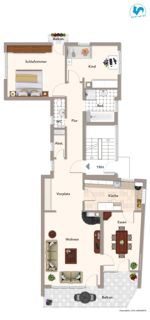 Kapitalanleger aufgepasst! Saniertes 3- Familienhaus in ruhiger Lage von Rudersberg- Asperglen! - Grundriss OG (31006)