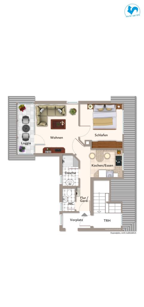 Kapitalanleger aufgepasst! Saniertes 3- Familienhaus in ruhiger Lage von Rudersberg- Asperglen! - Grundriss DG (31007)