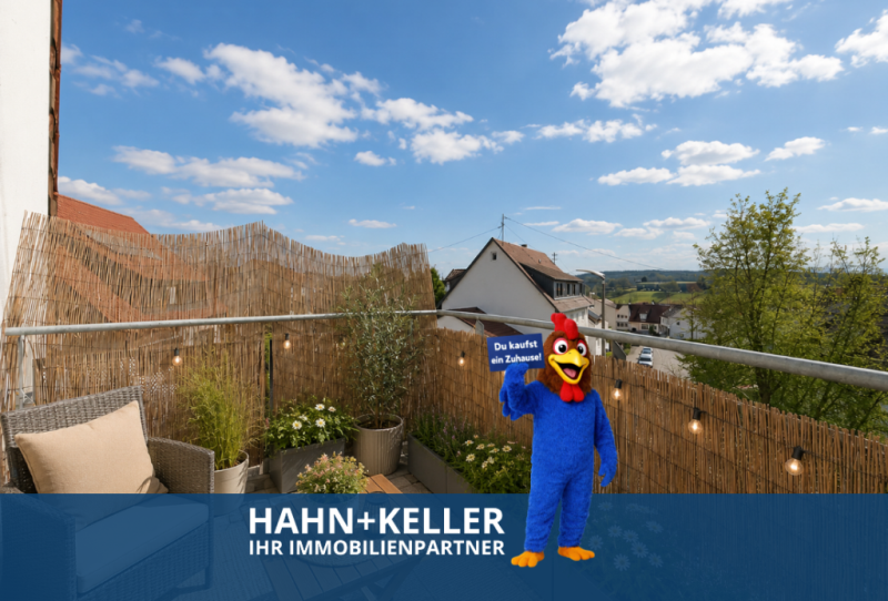 Sonnige Aussicht! Interessante 2 Zimmer-Wohnung mit tollem Süd-Balkon! - Leinfelden-Echterdingen (48027)