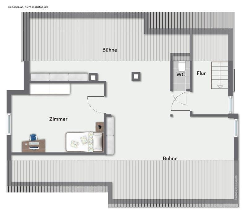 Ihr toller Wohntraum! Attraktives freistehendes Einfamilienhaus mit Garten! - Dachgeschoss (42407)