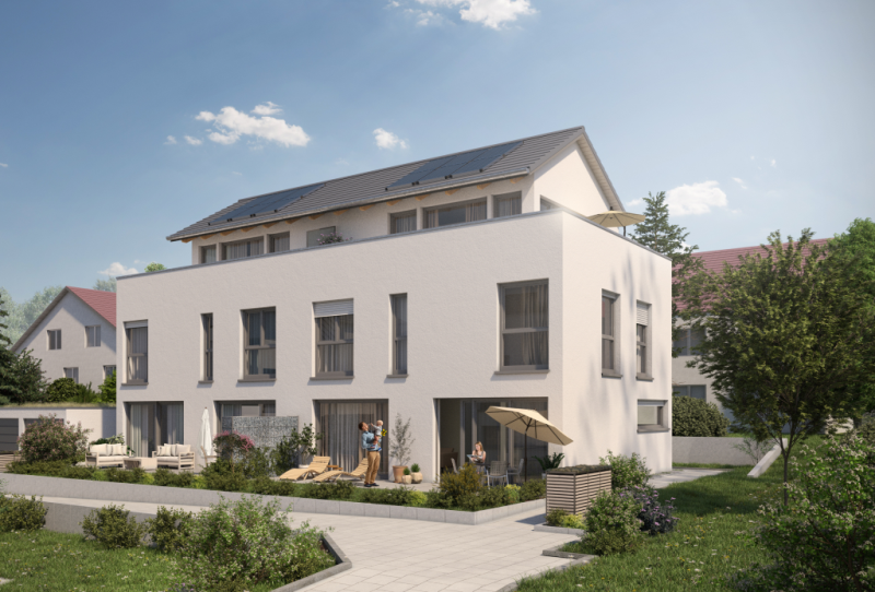 NEUBAU-Einfamilienhaus! Elegant und Stilvoll wohnen auf der Neckarhalde! - Aussenansicht (45868)