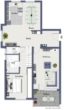 Grundriss Ebene 1 - Einziehen & Wohlfühlen! Hochwertige 3,5 Zimmer-Maisonettewohnung!