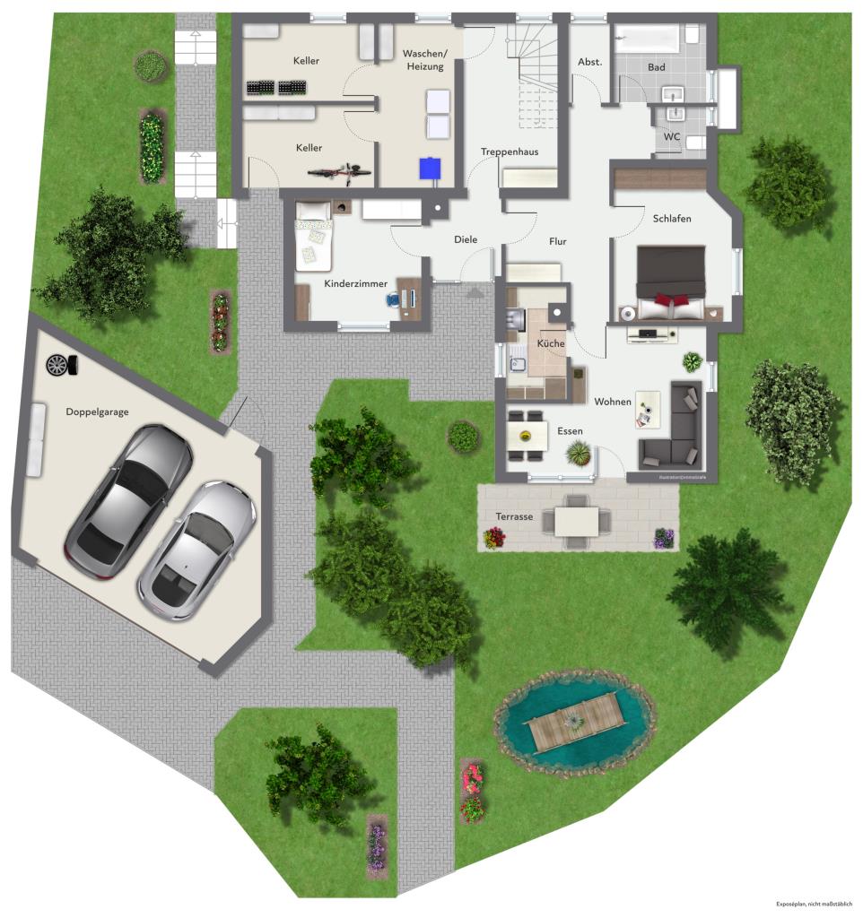 Gemütlicher Charme! Interessantes Zweifamilienhaus in zentraler Wohnlage! - Erdgeschoss (42639)