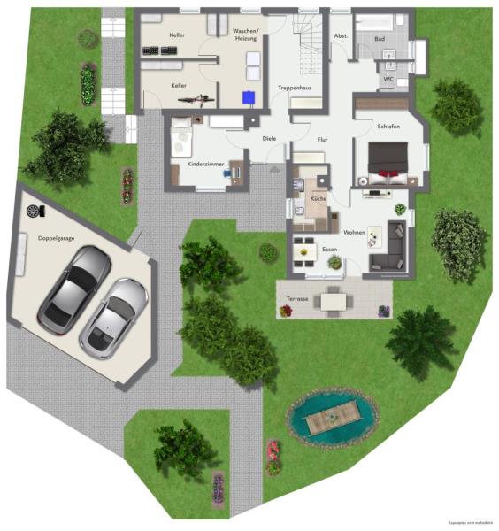 Generationsglück in Citylage! Freistehendes Zweifamilienhaus mit Garten! - Erdgeschoss (50529)
