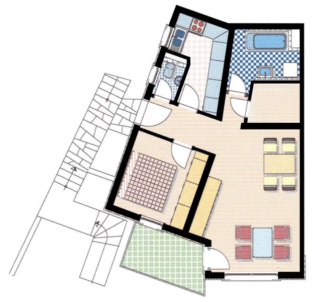 Ideal für Singles und Paare! Helle 2,5 Zimmer Wohnung in Köngen mit Balkon + PKW- Stellplatz! - Grundriß (51796)