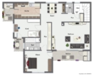 Grundriss - Sofort beziehbar! Attraktive 3,5 Zimmer-Wohnung mit 3. sonnigen Balkone!