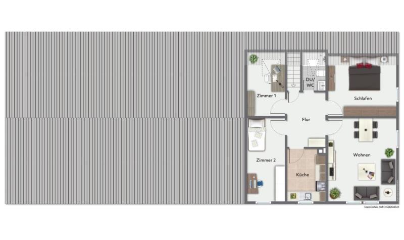 Seltene Gelegenheit! Historisches Bauernhaus mit Scheune in Reichenbach! - Grundriss Dachgeschoss (52879)