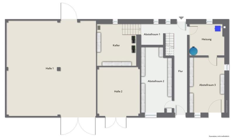 Seltene Gelegenheit! Historisches Bauernhaus mit Scheune in Reichenbach! - Grundriss Erdgeschoss (52877)