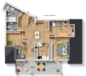 Grundriss - Interessante Fernsicht! Attraktive 3,5 Zimmer-Wohnung mit Balkon!
