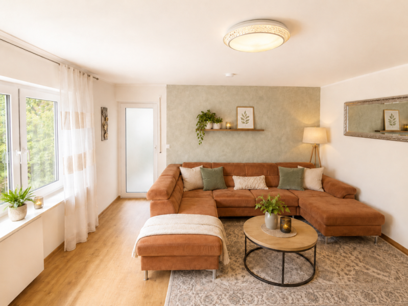 Sonniger Weitblick! Moderne 4 Zimmer-Wohnung für gehobene Ansprüche! - Wohnzimmer (50448)