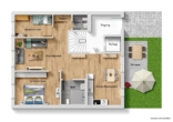 Grundriss - Exklusives Angebot! Traumhafte 3 Zimmer-Neubauwohnung mit Terrasse!