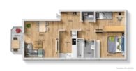 Grundriss - TOP Preis-Leistungsverhältnis nach Preissenkung! Interessante 3 Zimmer-Wohnung mit sonnigen Balkon!