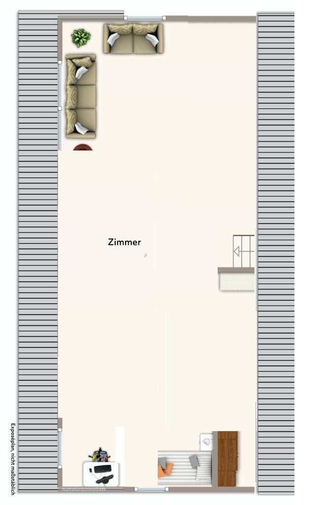 Profitieren Sie noch heute! Perfektes Wohn/- Geschäftshaus in Reichenbach! - Grundriss Dachgeschoss (36144)