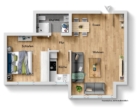 Grundriss - Attraktive 2-Zimmer-Wohnung direkt im Herzen von Weinstadt-Endersbach!