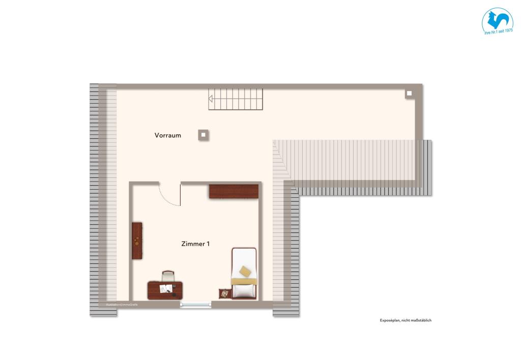 Großzügiges Einfamilienwohnhaus mit 8 Zimmern nahe Boehringer Ingelheim! - Grundriss DG (41506)