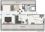 Grundriss - Jetzt erwerben, später beziehen! Ideale 2 Zimmer-Wohnung in Mutlangen!