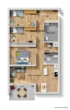 Grundriss - Einzigartiges Wohnen am Feuersee! Moderne 4 Zimmer-Wohnung mit Balkon!