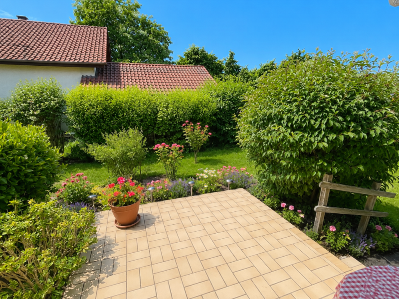 Liebevolles Schmuckstück! Sonnige Doppelhaushälfte mit Terrasse & Garten! - Terrasse (51088)