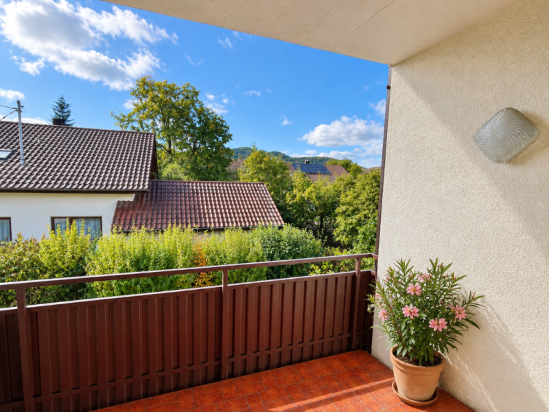 Sonniges Erlebnis! Gemütliche Doppelhaushälfte mit Terrasse & Garten! - Balkon (54538)