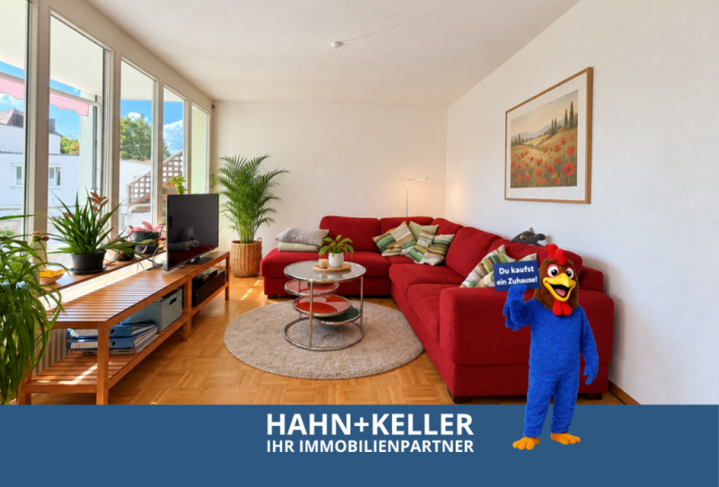 Attraktive 3 Zimmer-Wohnung mit Balkon ins Grüne & Tiefgaragenstellplatz in ES-Stadtmitte! - Esslingen am Neckar (54275)