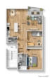 Grundriss - Attraktive 3 Zimmer-Wohnung mit Balkon ins Grüne & Tiefgaragenstellplatz in ES-Stadtmitte!