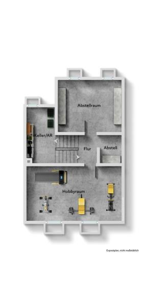 Familien aufgepasst! Interessantes freistehendes Einfamilienhaus in Esslingen! - Untergeschoss (44931)