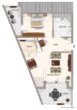 Grundriss - Gemütlicher Flair! 2 Zimmer-Wohnung mit Balkon & 2. TG-Stellplätzen!