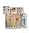 Grundriss - Wohnung mit Potenzial! Ideale 2 Zimmer Wohnung mit Balkon & Einzelgarage!