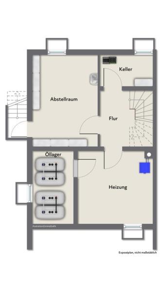 Einziehen & Wohlfühlen! Modernisierte Doppelhaushälfe für tolle Ansprüche! - Untergeschoss (51522)