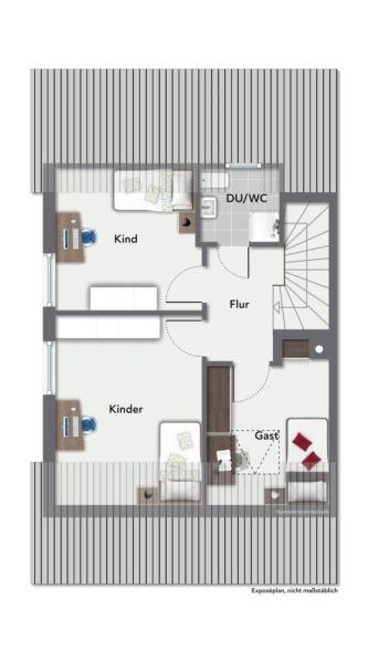 Liebevoll modernisierte Doppelhaushälfte mit herrlicher Terrasse & Garten! - Dachgeschoss (51067)