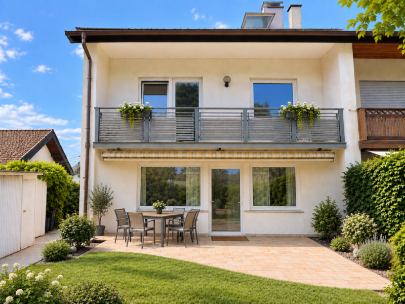 Attraktive Exklusivität! Repräsentative Doppelhaushälfte mit Balkon & Terrasse! - Kuchen (53500)