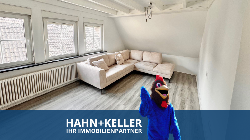 Seltene Gelegenheit! Sofort beziehbare 3,5 Zimmer-Dachstudiowohnung! - Neckarwaihingen (39461)