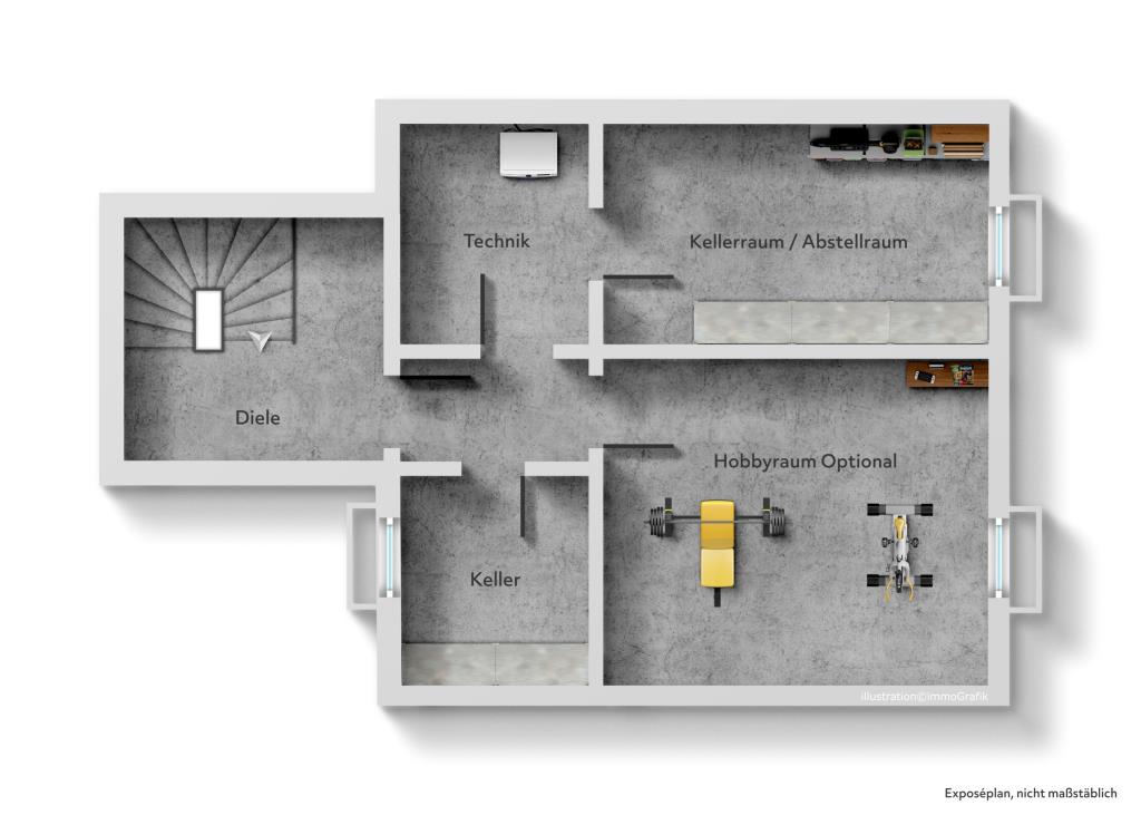 Seltene Gelegenheit! Ideales Reihenmittelhaus in perfekter Wohnlage! - Untergeschoss (39186)