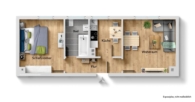 Grundriss - Sofort beziehbar! Interessante 2 Zimmer-Wohnung mit tollem Wohnflair!