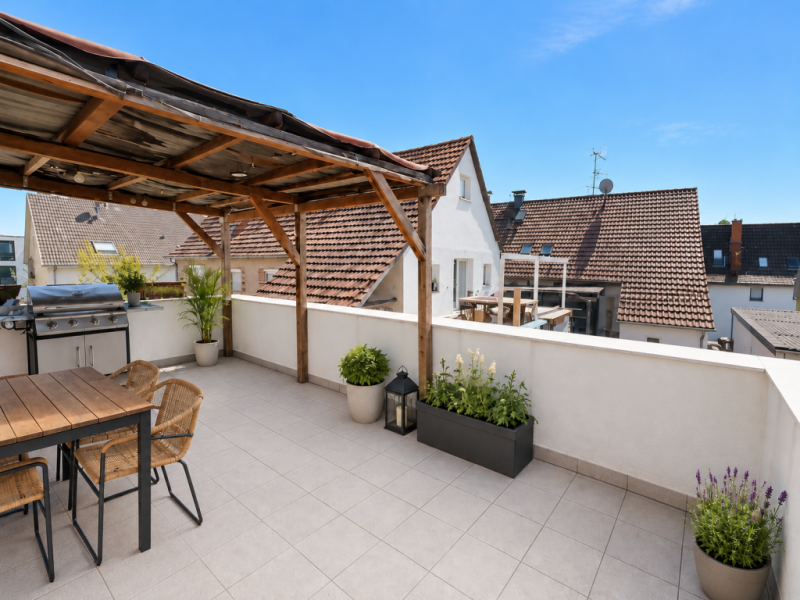 2. Familien unter 1. Dach! Mehrgenerationen-Doppelhaus in sonniger Wohnlage! - Dachterrasse (54601)
