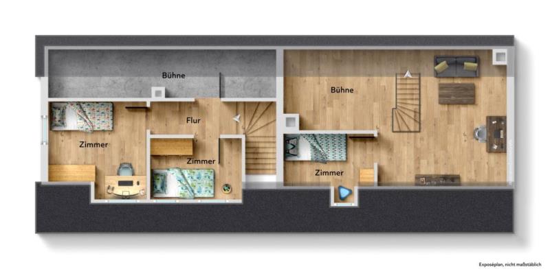 2. Familien unter 1. Dach! Mehrgenerationen-Doppelhaus in sonniger Wohnlage! - Dachgeschoss (50306)