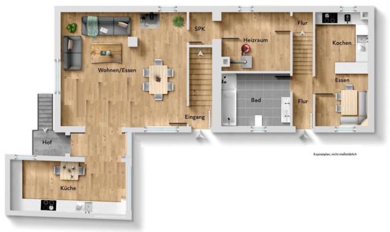 2. Familien unter 1. Dach! Mehrgenerationen-Doppelhaus in sonniger Wohnlage! - Erdgeschoss (50845)