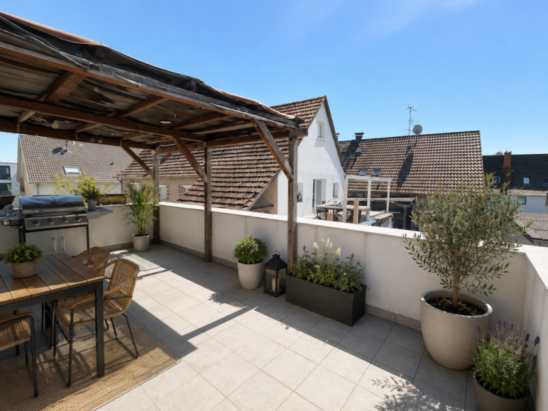 2. Familien unter 1. Dach! Mehrgenerationen-Doppelhaus in sonniger Wohnlage! - Dachterrasse (50844)