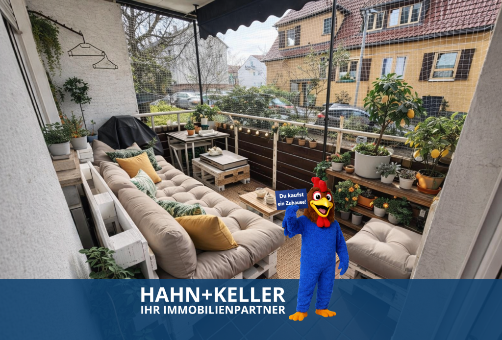 Einziehen & Wohlfühlen! Attraktive 3 Zimmer-Wohnung mit 2. Balkone in Fellbach! - Fellbach (43982)