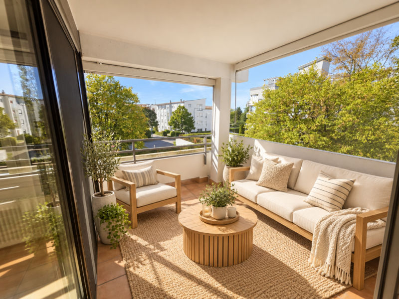 Attraktive 3 Zimmer-Wohnung mit Balkon, Stellplatz & Einbauküche in ruhiger Lage in Ostfildern-Ruit! - Balkon (54523)