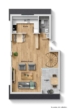 Grundriss Ebene 1 - Kapitalanleger aufgepasst! 2 Zimmer-Maisonettewohnung in ruhiger Wohnlage!
