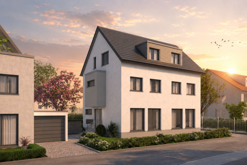 NEUBAU! Stilvoll wohnen in Degerloch – Ruhig, elegant & komfortabel! - Abendstimmung (46485)