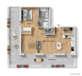 Grundriss - Neubauwohnung in beliebter Wohngegend mit Blick auf die Burg! 2-Zimmer-Wohnung mit EBK!